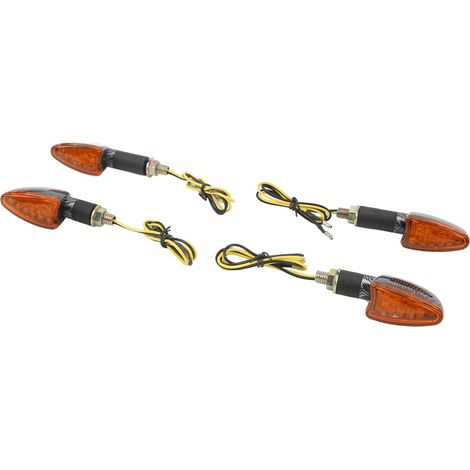 Clignotants Moto 4 Pièces Avant Arrière Étanches Lumineux Universels Remplacement Suzuki Type1 (1/5)