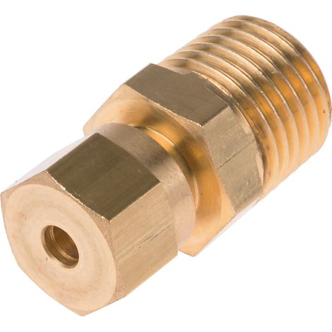 Raccord de compression 1/4 BSPT pour Thermocouple, Ø 3mm ( Prix pour 1 ) (1/2)
