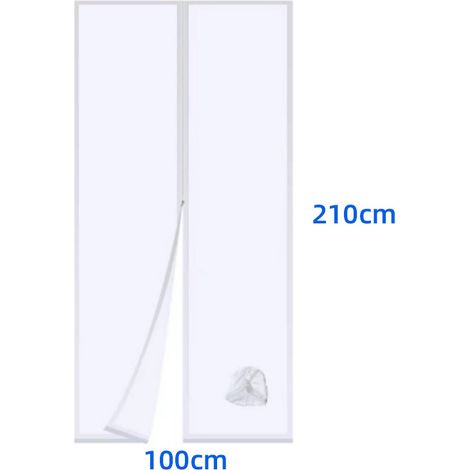 Rideau d'Étanchéité pour Climatiseur Mobile, Panneau d'Isolation en Nylon Épais pour Fenêtres Coulissantes, Kit d'Installation Universel Anti-Fuite d'Air Chaud