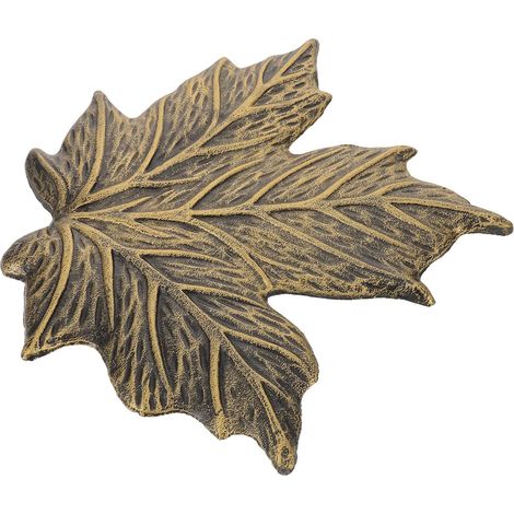 Décoration Murale Automnale en Fer Forgé Sculpture Murale Feuille d'Érable en Métal Bronze Décoration Vintage pour Salon Chambre la Cuisine Art Mural Rustique et Solide (1/5)