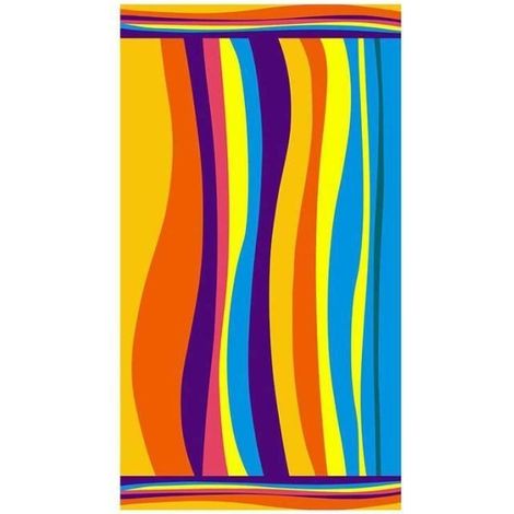 Serviette de plage – Serviette de plage imprimée en microfibre, grande serviette de bain 100 x 180 cm (1/4)