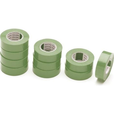 Nitto - Ruban Adhesif Isolant - Vert - 19 Mm X 10 M