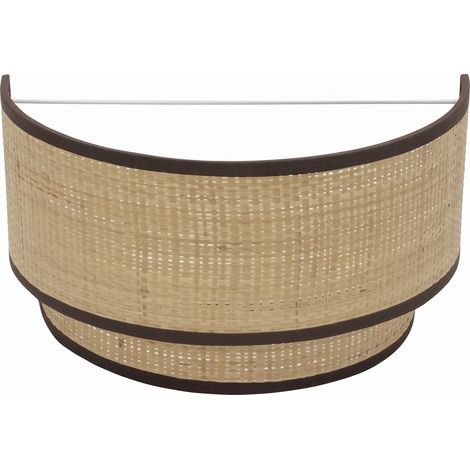Aplique Roque 1xe27 Natural/marron 17x30x15 Cm
