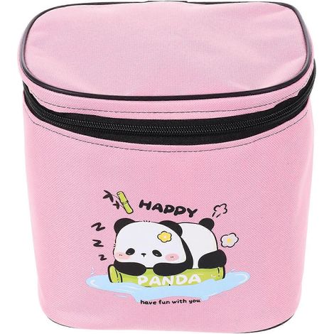 Ensemble de sacoches de guidon pour vélo électrique, 3 pièces, en polyester rose (1/5)