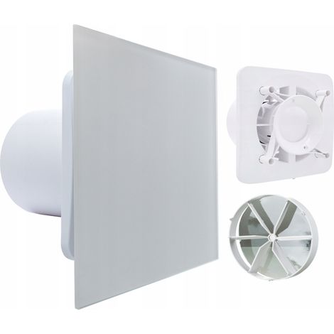 Ventilateur Ventika Kliq100basewc + Panneau Kliqfp180verre - Blanc - Silencieux (1/5)