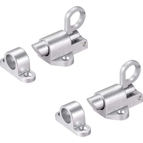 Verrou Porte Automatique - À Ressort Et À Rebond - Pour Portes Aluminium Balcon Jardin Armoire Fenêtre - 2 Pièces