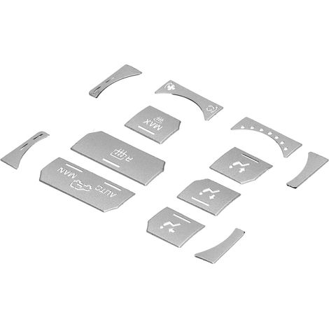Lot de 12 autocollants de remplacement pour boutons de tableau de bord Land Rover Range Rover Evoque 2012-2018 (1/5)