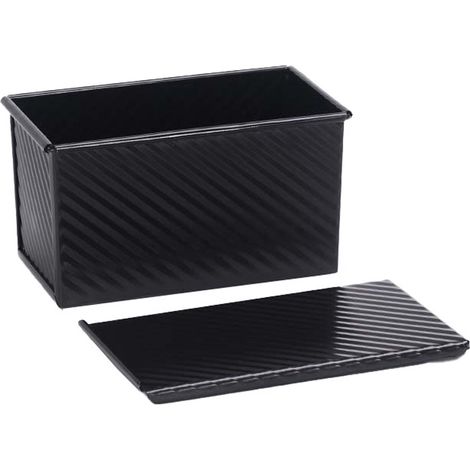 1 Moule à pain,Acier au carbone ondulé,Couvercle optionnel,Antiadhésif,Cuisson homogène,Boulangerie maison（Q3 : Nouveaux produits pour le mois d'août） (1/5)