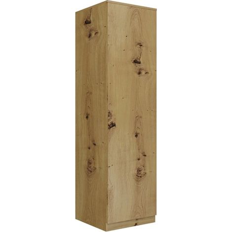 Armario artesanal de roble con sistema TIP-ON, 4 estantes y cantos de ABS: armario minimalista y funcional para dormitorio, oficina y vestidor. (1/5)