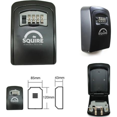 CONTENITORE PER CHIAVI CON COMBINAZIONE A 4 ROTELLE SQUIRE KEYKEEP OFFERTA