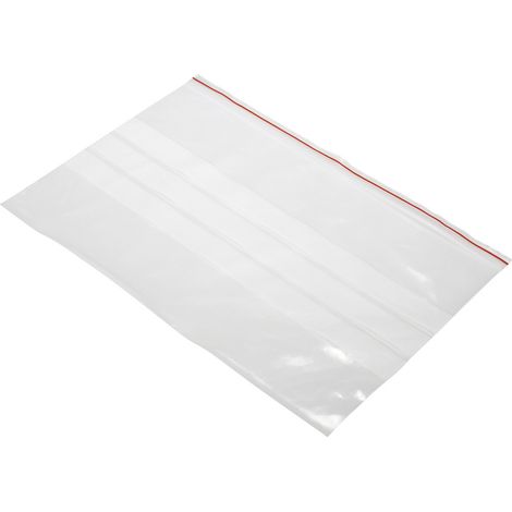 Druckverschlussbeutel mit Beschriftungsstreifen (B x H) 300 mm x 200 mm Transparent Polyethylen  1 S