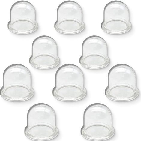 Lot de 10 poires d'amorçage pour carburateur, 19 et 22 mm, pour tondeuse à gazon, débroussailleuse et coupe-bordures. (1/5)