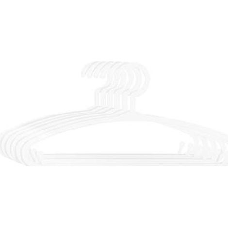 Lot de 6 Cintres pour Enfant Basique 28cm Blanc (1/2)