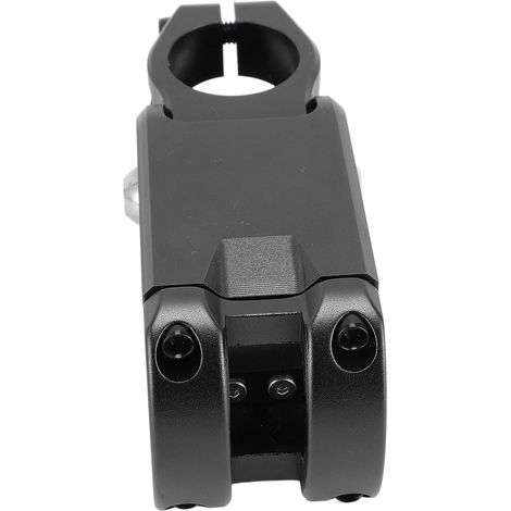 Potence de vélo VTT haute densité, usinée CNC, réglable en dureté et souplesse, anti-vibrations, noire (1/5)