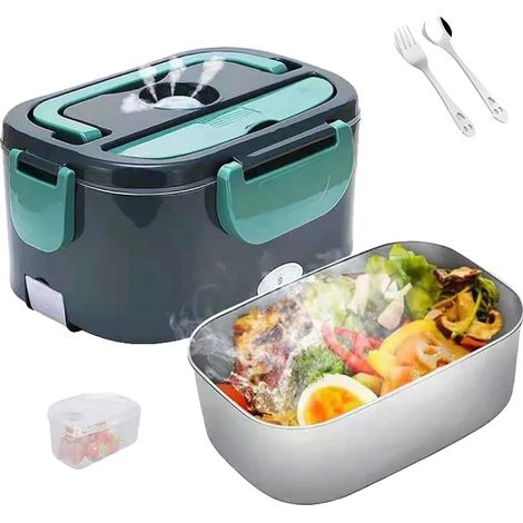 Fiambrera eléctrica, calentador de alimentos portátil, control inteligente de temperatura, enchufe europeo. (1/2)