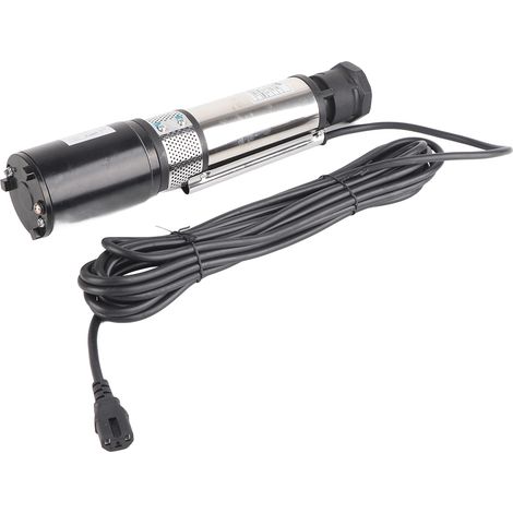 Pompe à eau solaire 12 V CC, moteur à fil de cuivre, pompe submersible en acier inoxydable à haute pression, 180 W (1/5)