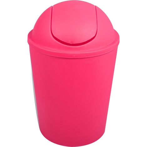 Papelera con tapa basculante AKO 5.5L Rosa Fucsia MSV