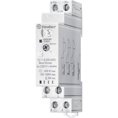 Relais à impulsions électroniques avec variateur 400 W 45-65 Hz, fonction esclave, commande 0-10 V 15.11.8.230.0400 (1/4)