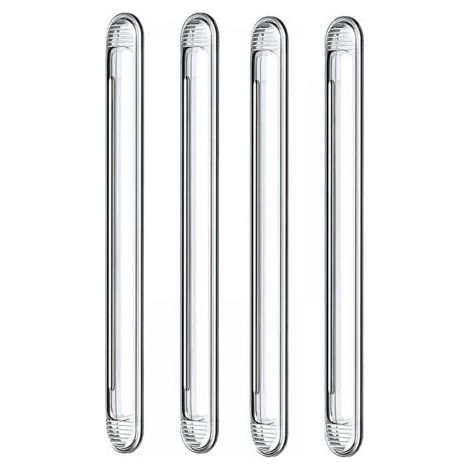 Pare-chocs en silicone transparent pour porte d'armoire, porte de voiture, tiroir, porte de douche, abattant de toilettes (4 longs) (1/5)
