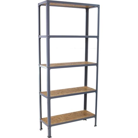 Simonhome Click Wood Mini 5/300 Étagère Grise 5 Niveaux (1/2)