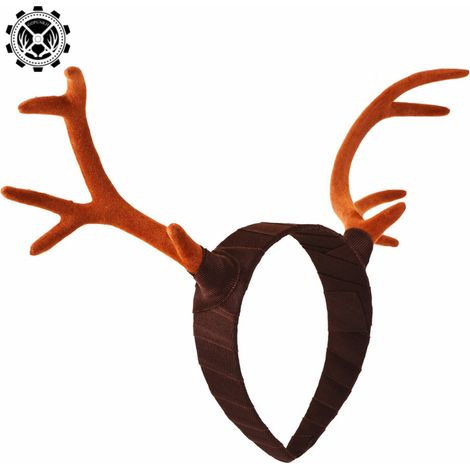 Realistic deer antlers, Mori Girl style photo studio props, cosplay headwear, hair clips, headbands, Christmas hair accessories (1/3)