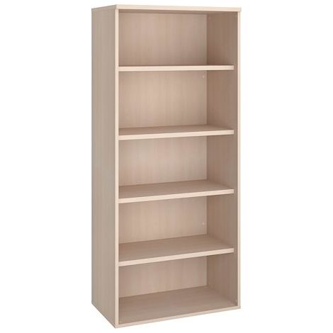 Bibliothèque haute bois H 182 x L 80 cm chêne clair – Arch - Maxiburo