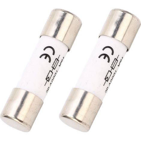 Lot de 2 fusibles photovoltaïques 20 kA, protection contre les courts-circuits, 1000 V CC, 15 A (1/5)