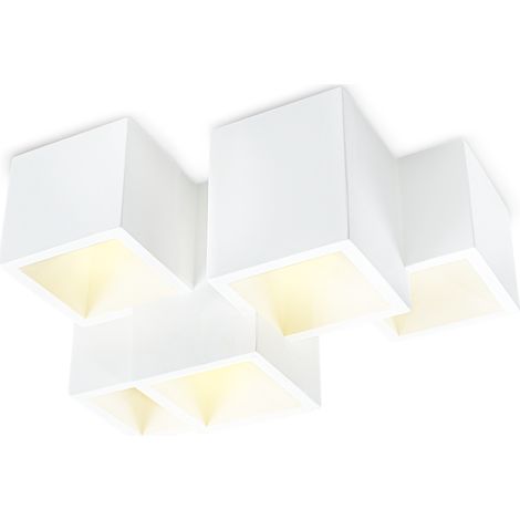 Aplique de Pared de Yeso GS-5029 Plafonieres 5 Soportes de Luz GU10 Pintable