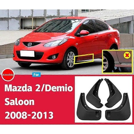 Schmutzfänger für Mazda 2 / Demio 2008-2013 (2009, 2010) – Spritzschutz für Vorder- und Hinterradkotflügel – Auto Styline Autozubehör – Limousine