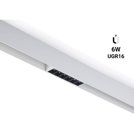 LED-Schienenleuchte für Magnetschiene 48V - 6W - UGR 16