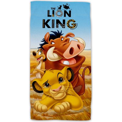 Disney Lion King Baumwolle Strandtuch Frottee Badetuch mit Premium Druck, 70x140 cm (1/2)