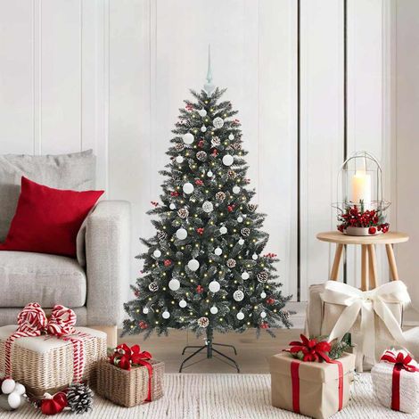 vidaXL Árbol de Navidad artificial Verde 120 cm PVC, Plástico y Acero (1/5)