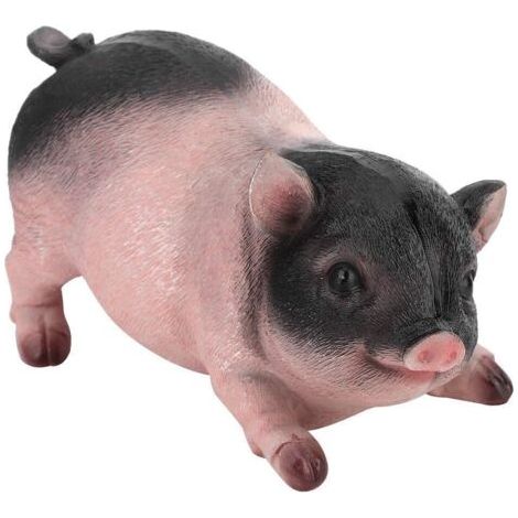 Petite Statue de Cochon pour Le Jardin Statue de Résine Cochon Sculpture Jardin Animaux Résine Petit Cochon Animal Figurines Sculptures Décoration de La Maison Pelouse Jardin Patio Ornements (1/5)