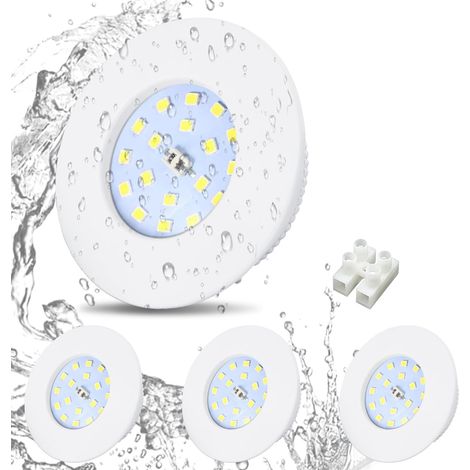 Spot LED Encastrable Extra plat 5W,4x Spot Salle de Bain IP44,Blanc Chaud 3000K,Trou 60-68mm,Éclairage encastré 220V 500lm Pour Cuisine Salon (1/5)