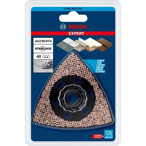 Hoja de multiherramienta Expert Sanding Plate AVZ 90 RT4 90 mm  BOSCH 2608900047