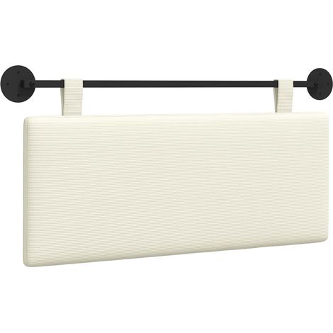 Hanging Headboard Corduroy Fabric vidaXL