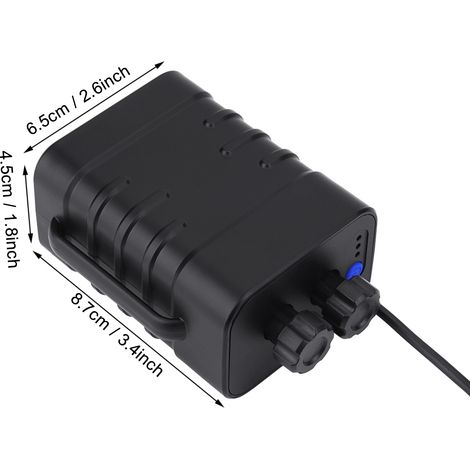 Boîtier étanche pour 6 batteries 18650 pour lampe de vélo et smartphone (1/5)