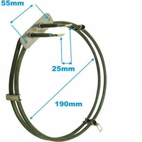 RESISTENZA CIRCOLARE FORNO VENTILATORE BEKO ARCELIK 203MM
