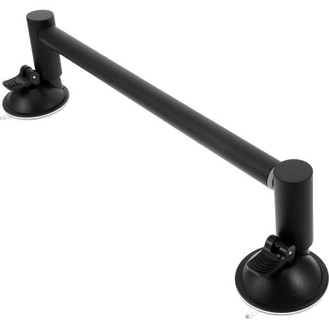 Porte-serviettes extensible en acier inoxydable avec ventouse réglable pour salle de bain, support (1/5)