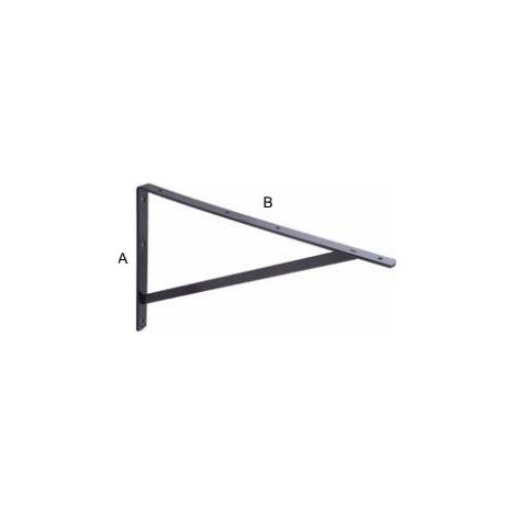 Equerre renfort 180X250X30 Acier zingué noir