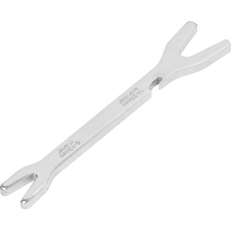Doppelseitiger verstellbarer Schraubenschlüssel aus C45-Stahl, 6–25 mm, Handwerkzeug für Reparatur und Wartung, Y-förmig, weiß (1/5)