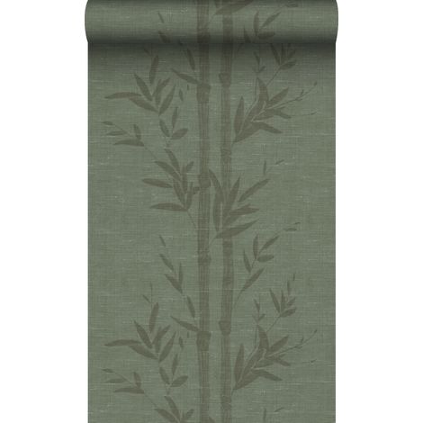 papier peint bambou vert grisé - Origin Wallcoverings (1/5)