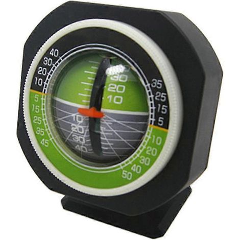Inclinomètre de voiture avec boussole et lumière LED intégrée, indicateur de pente haute précision pour véhicules.-8X5.2CM (1/3)
