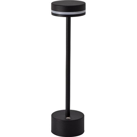 Lampe de Table LED Sans Fil Rechargeable Usb 3 Modes de Couleur Noir (1/5)