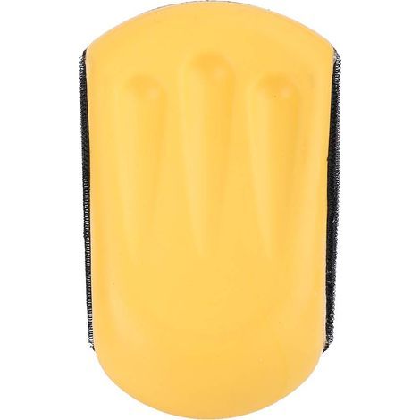 1 Bloc De Ponçage Manuel, Mousse Pu Souple, Système Crochet Et Boucle, Pour Disque 150 Mm, Travaux De Finition (1/5)
