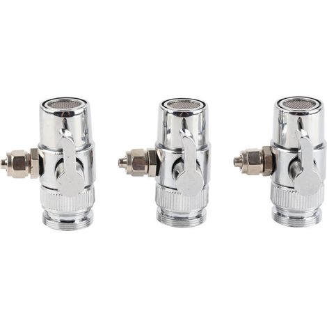 Vanne de dérivation de robinet d'évier G1/4, résistance aux hautes températures, adaptateur universel de robinet d'évier, 3 pièces (1/3)