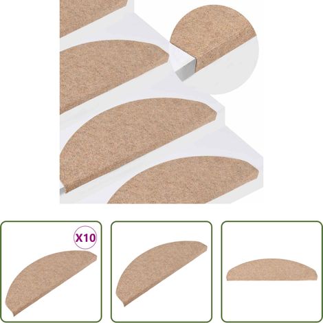Selbstklebend - Stufenmatten Selbstklebend 10 Stk. Beige 65x22,5x3,5 cm (1/5)