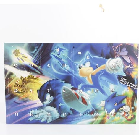 Adventskalender Dockleksak Jul 2025 24-dagars Nedräkningskalender Överraskningslåda Present Sonic (1/3)