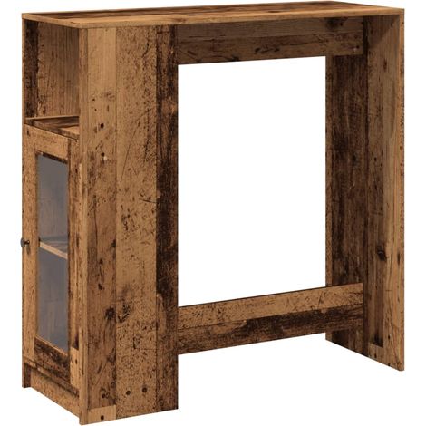 Maison Exclusive - Tavolo Bar con Rastrelliera Antico 101x40x103,5 cm Multistrato