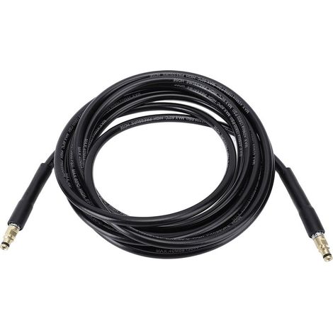 Jeffergarden Tuyau de nettoyeur haute pression robuste et résistant à l'usure, tuyau d'extension électrique de nettoyage de surface polyvalent adapté pour K2 K7 8 mètres (1/4)